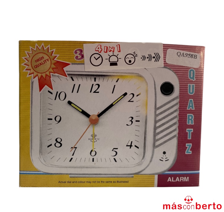 Reloj despertador con luz...
