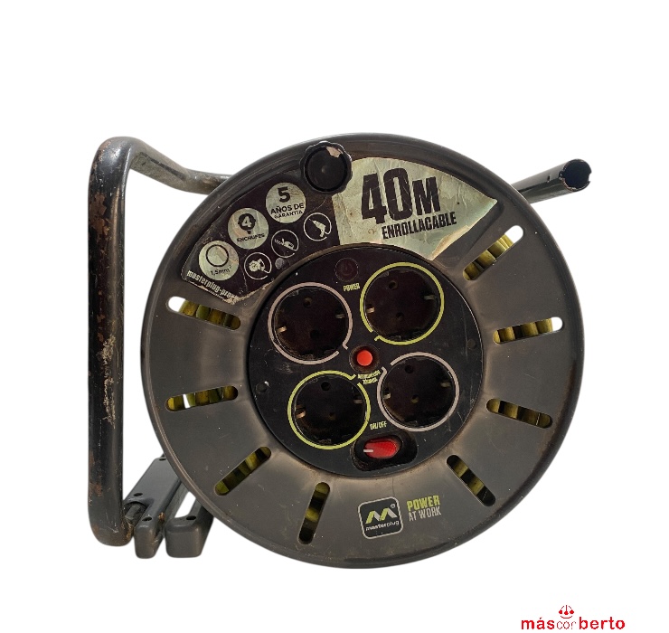 Enrollador cable 4T 40m...