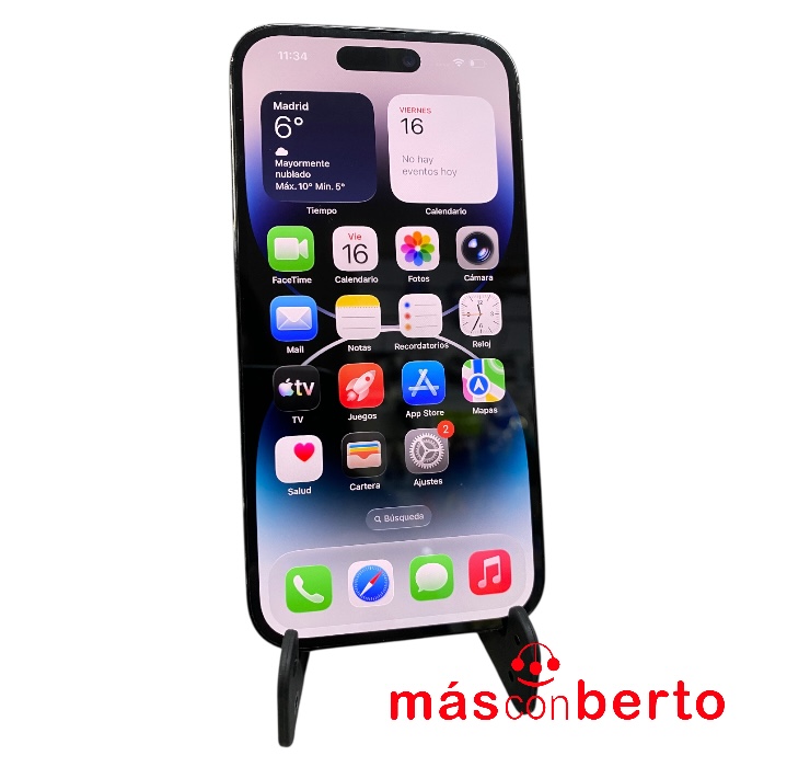 Móvil Iphone 14 Pro 128Gb...