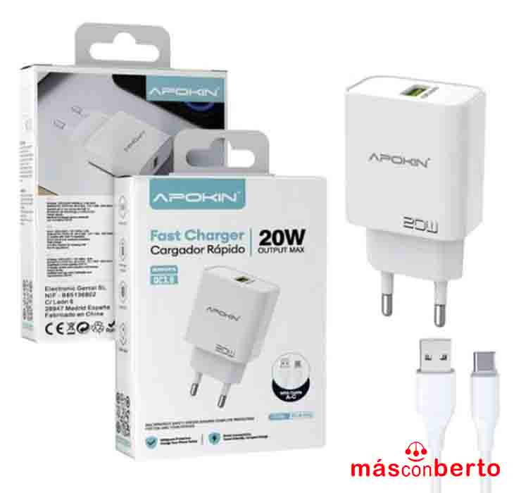 Cargador completo USB TipoC...