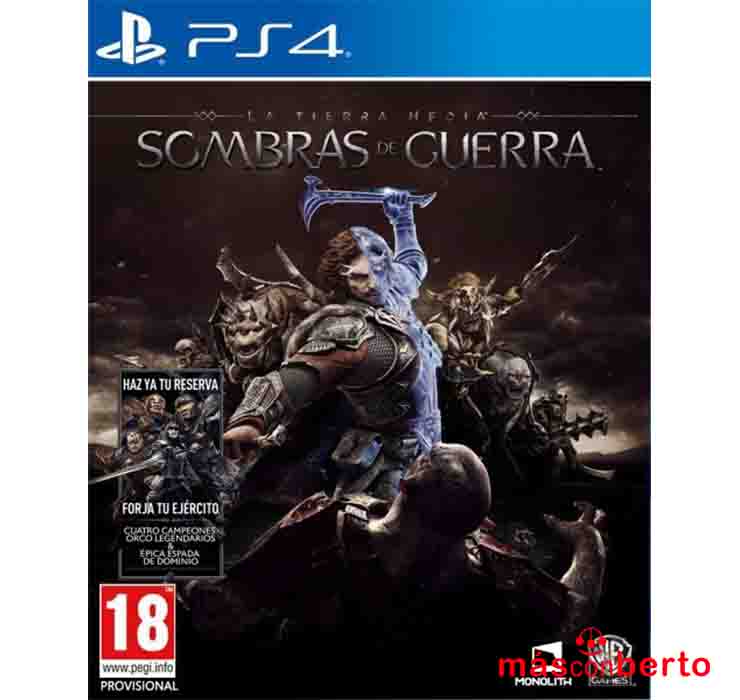Juego PS4 La tierra media...