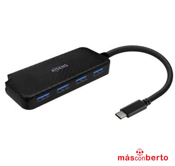 HUB USB Tipo C Aisens 