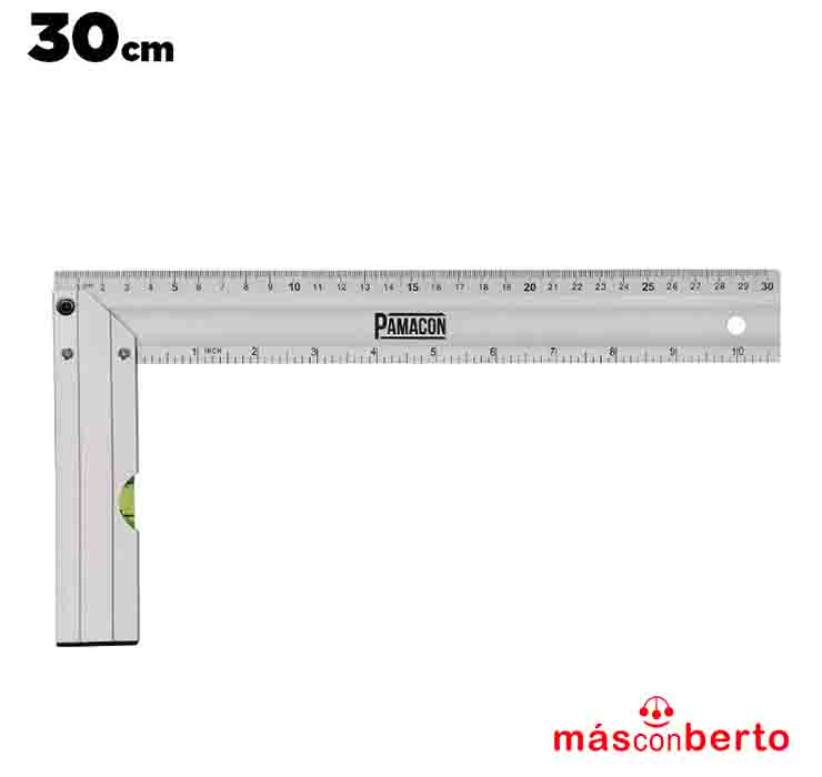 Escuadra 30Cm aluminio PM1480