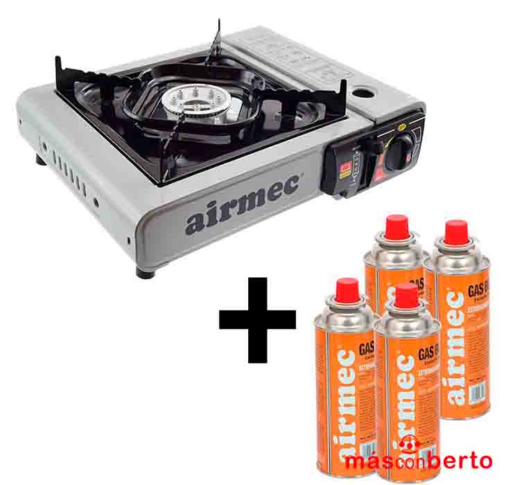 Pack Cocina Gas Portátil +...