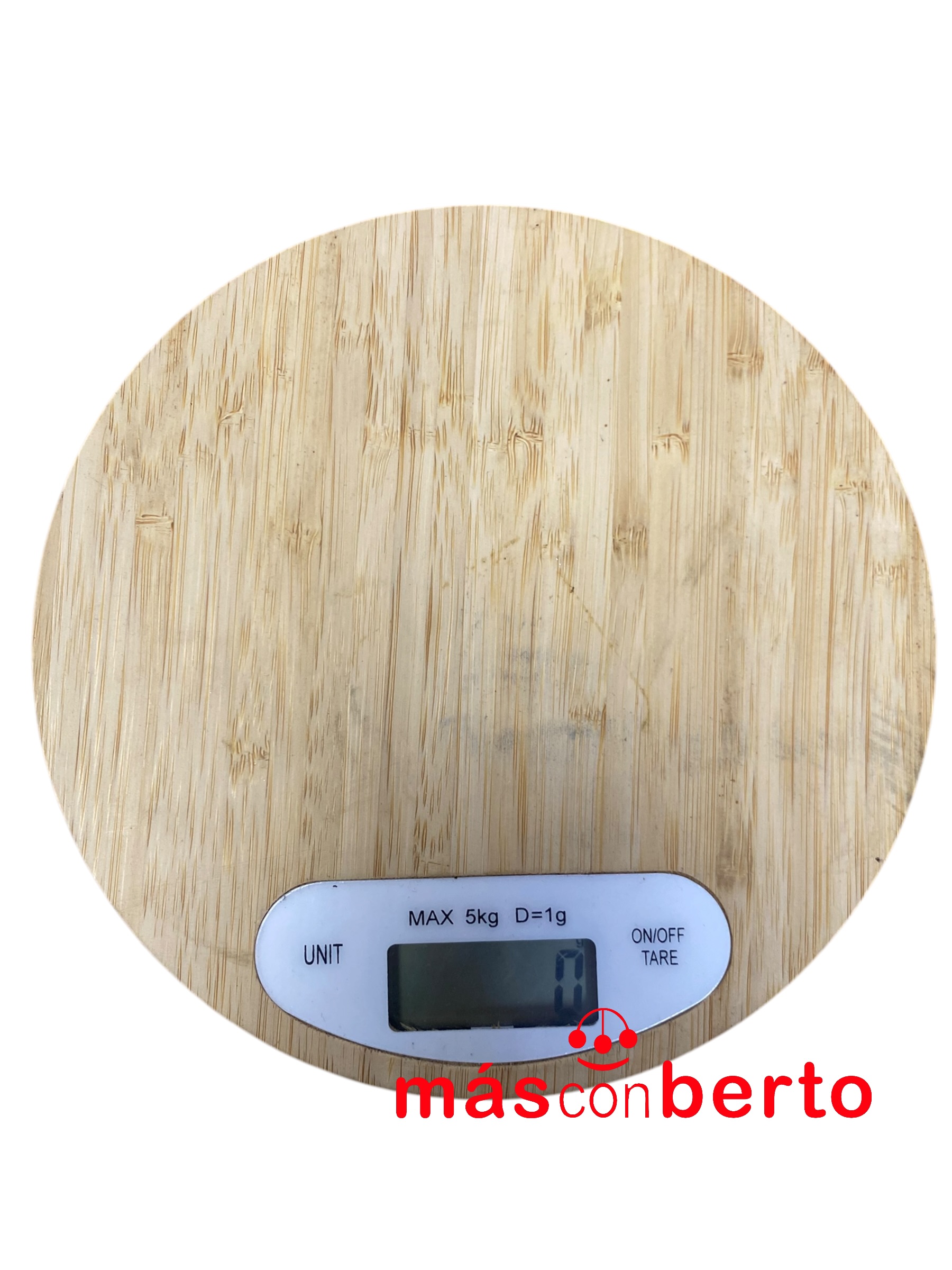 Báscula de cocina bambú...