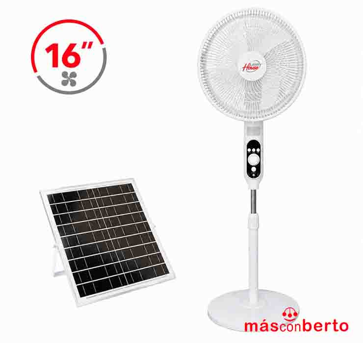 Ventilador Solar 15W 16"...
