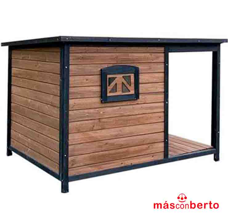Caseta Perro Madera...