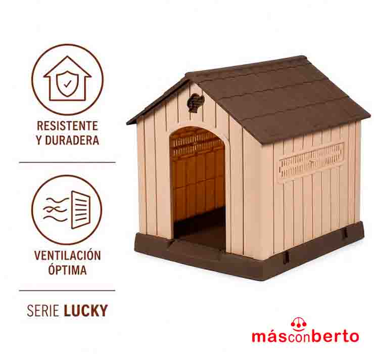 Caseta Perro Plástica Lucky...