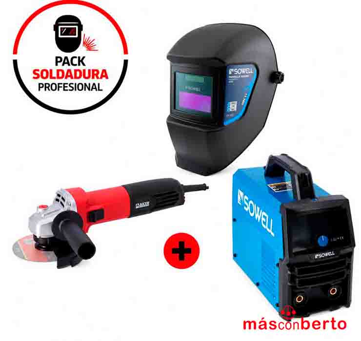 Pack Soldador 200Amp +...