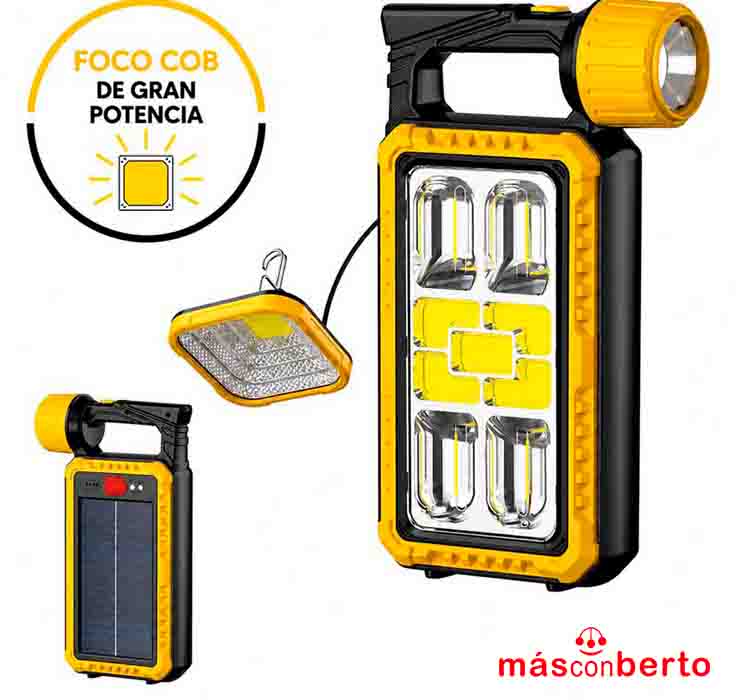 Linterna Solar Recargable...
