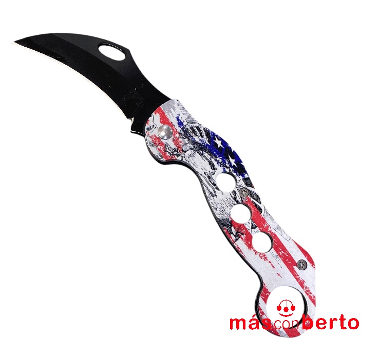 Navaja plegable mango decorado