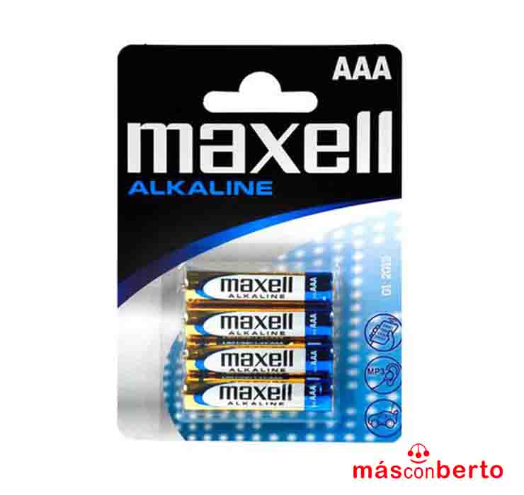 Pack 4 pilas alcalinas AAA...