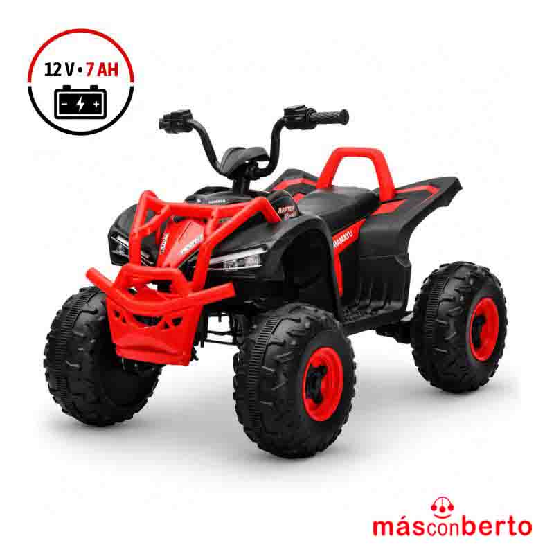 Quad Eléctrico Rojo 12V 7Ah...