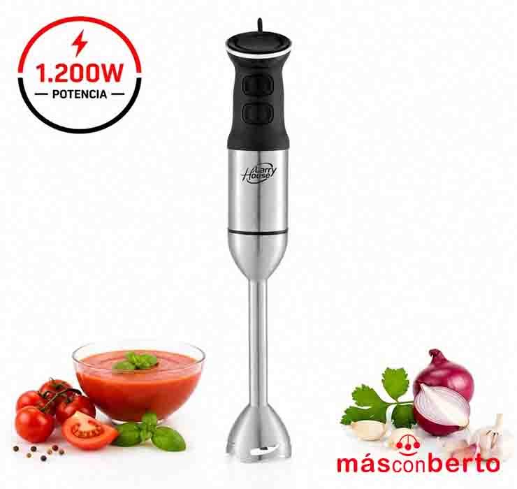 Batidora de mano Inox 1200W...
